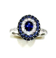 Ring Sommer Woman Classici in White Gold Zaffiro blu 1.13 Ct MOD 1047 GOVONI FABIO - MOD 1047 GOVONI FABIO